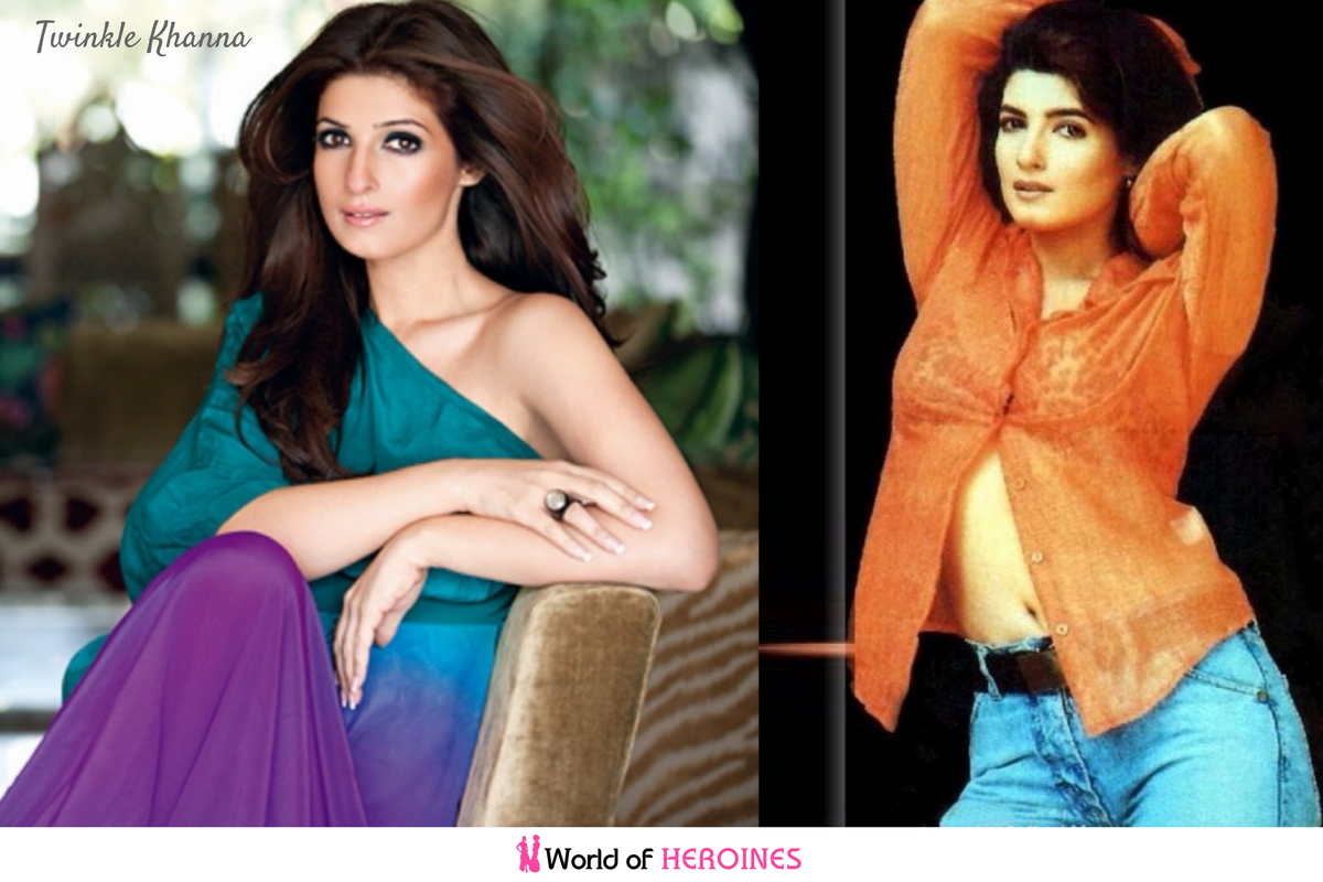 Twinkle Khanna now and before