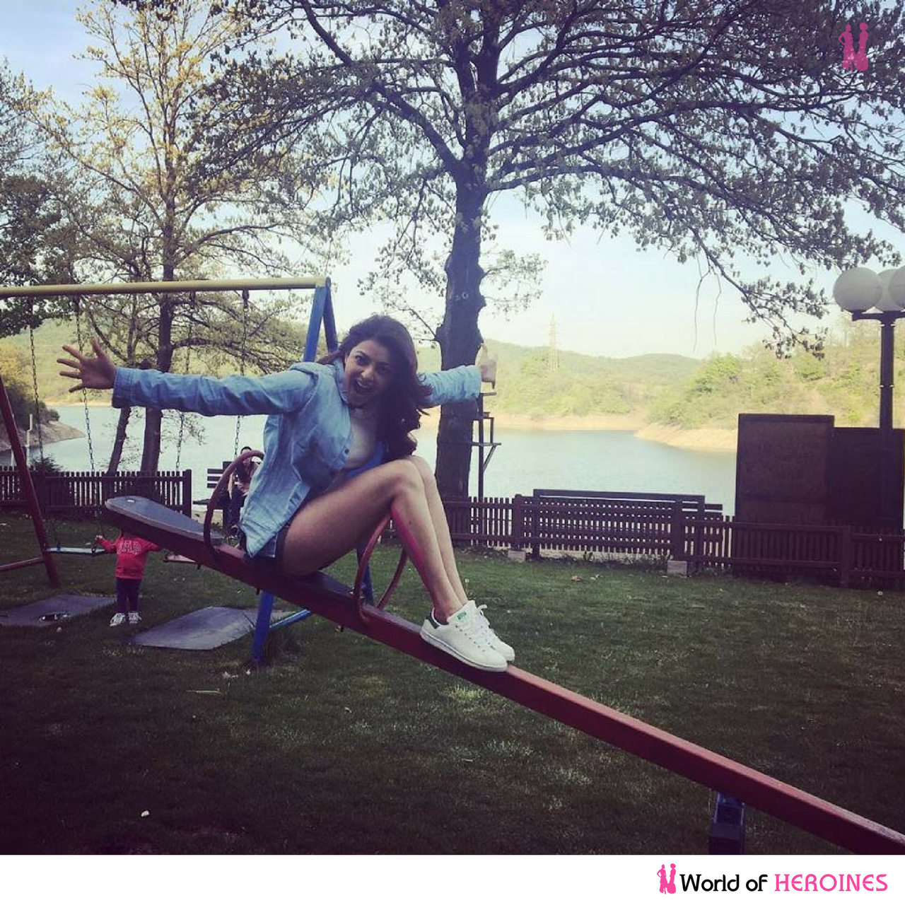 Kajal Aggarwal Enjoying